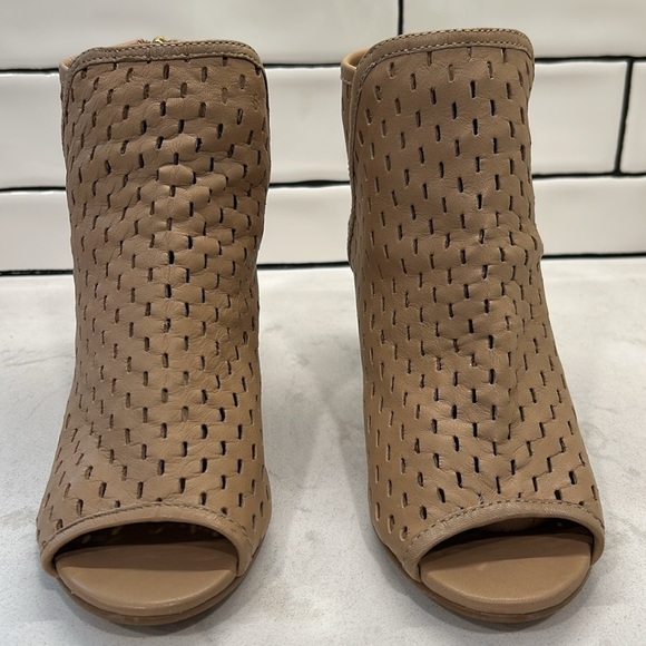 Dune London Jonah Womens Leather Open Toe Ankle Boot Sz 39 US 8 - Picture 2 of 16